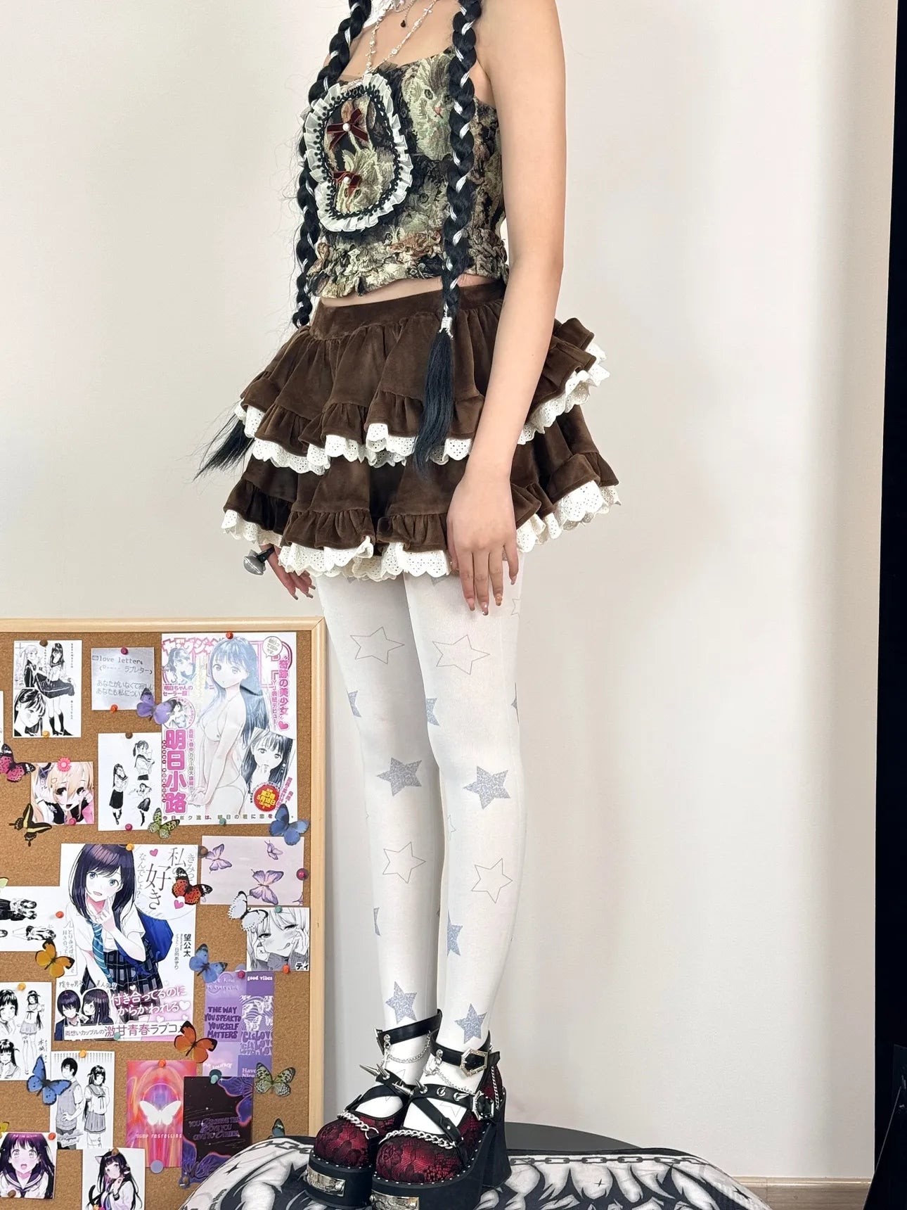 Star Lolita Velvet Tights