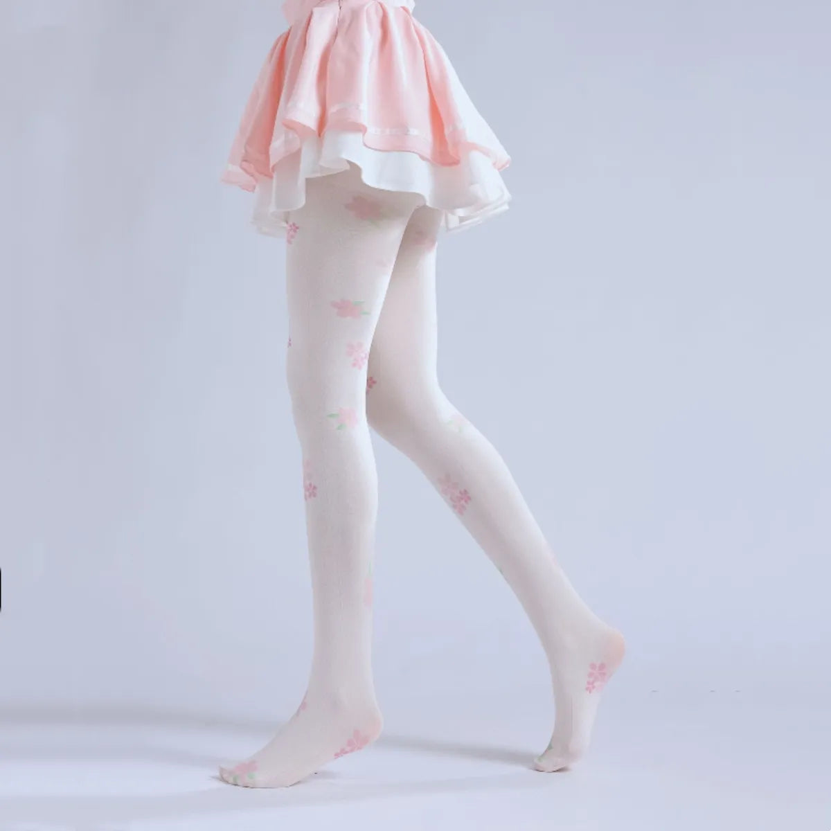 Sakura Mesh Print Tights