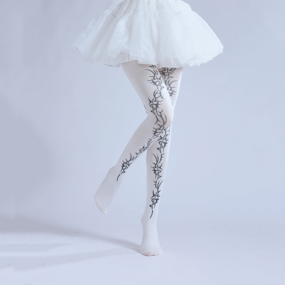 Thorn Fantasy Print Cosplay Tights