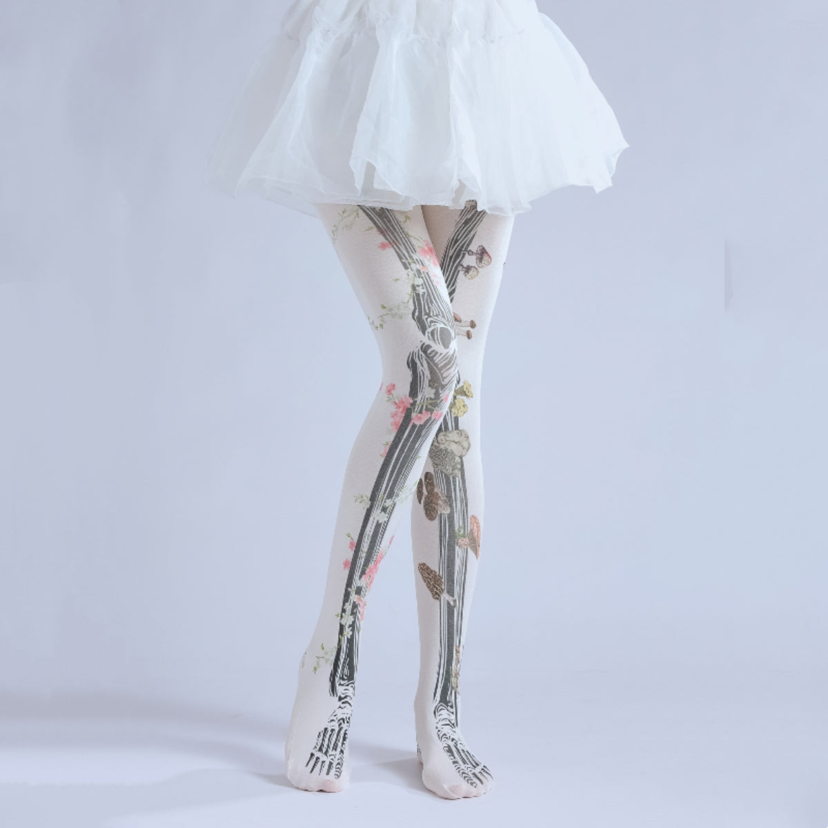 Gothic Skeleton Tattoo Tights