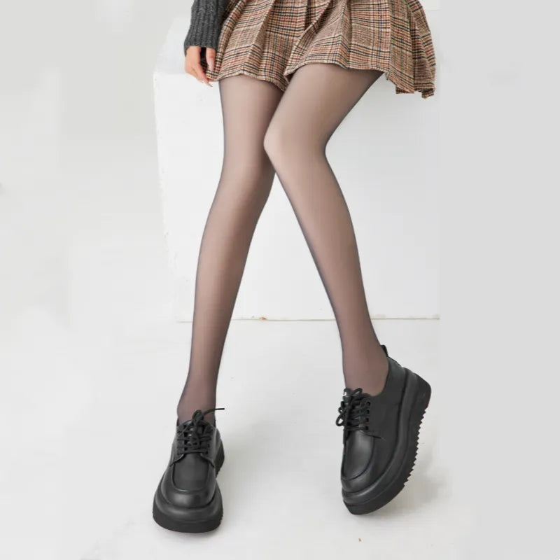 Fleece Lined Black Tights