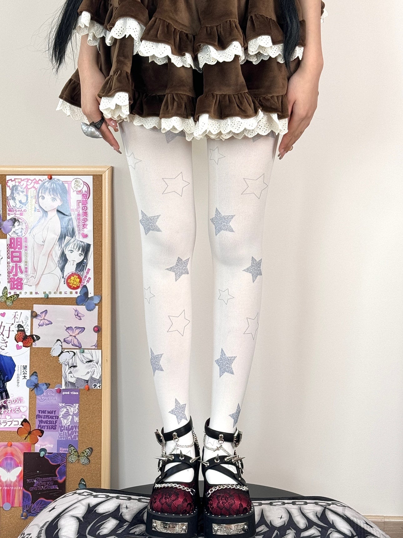 Star Lolita Velvet Tights