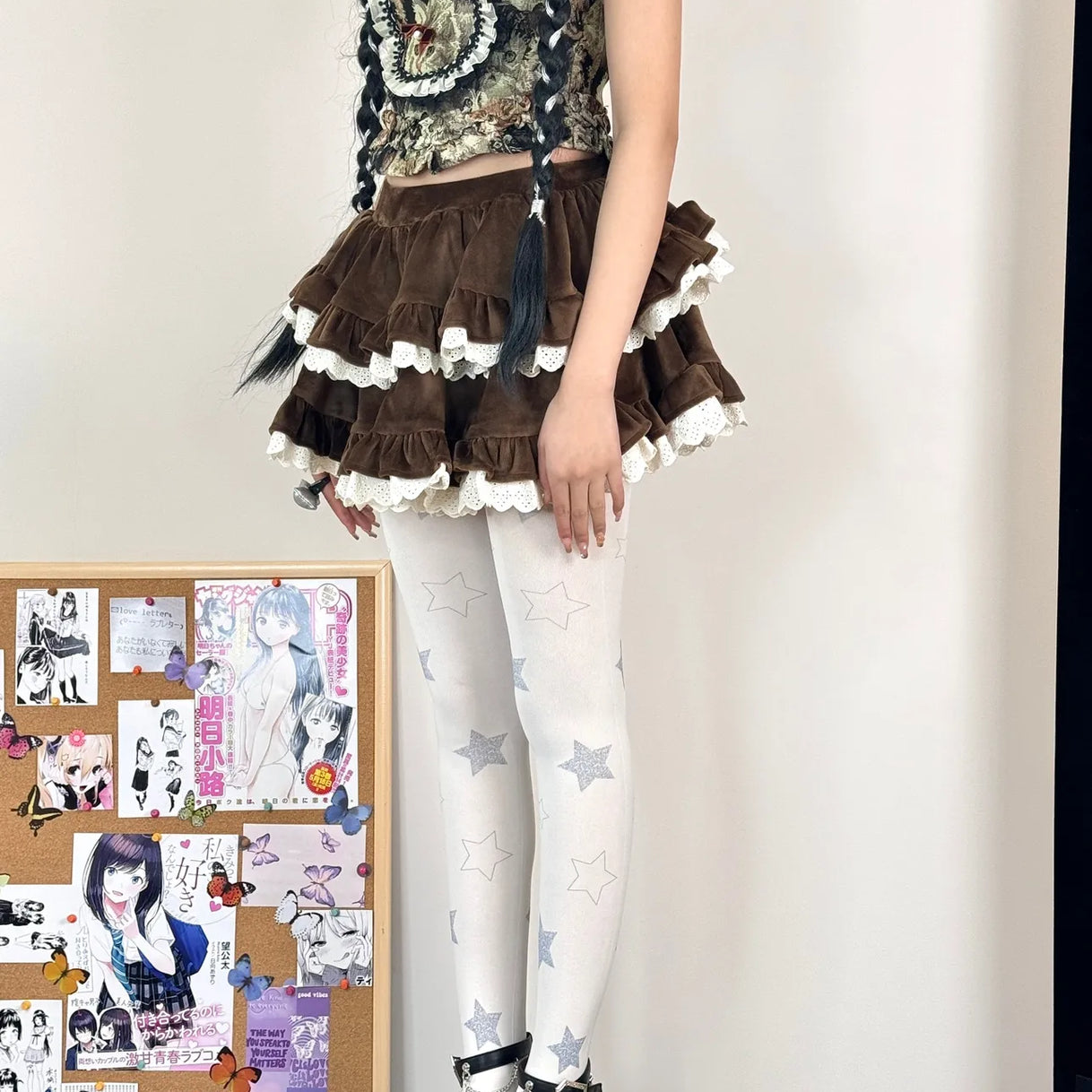 Star Lolita Velvet Tights