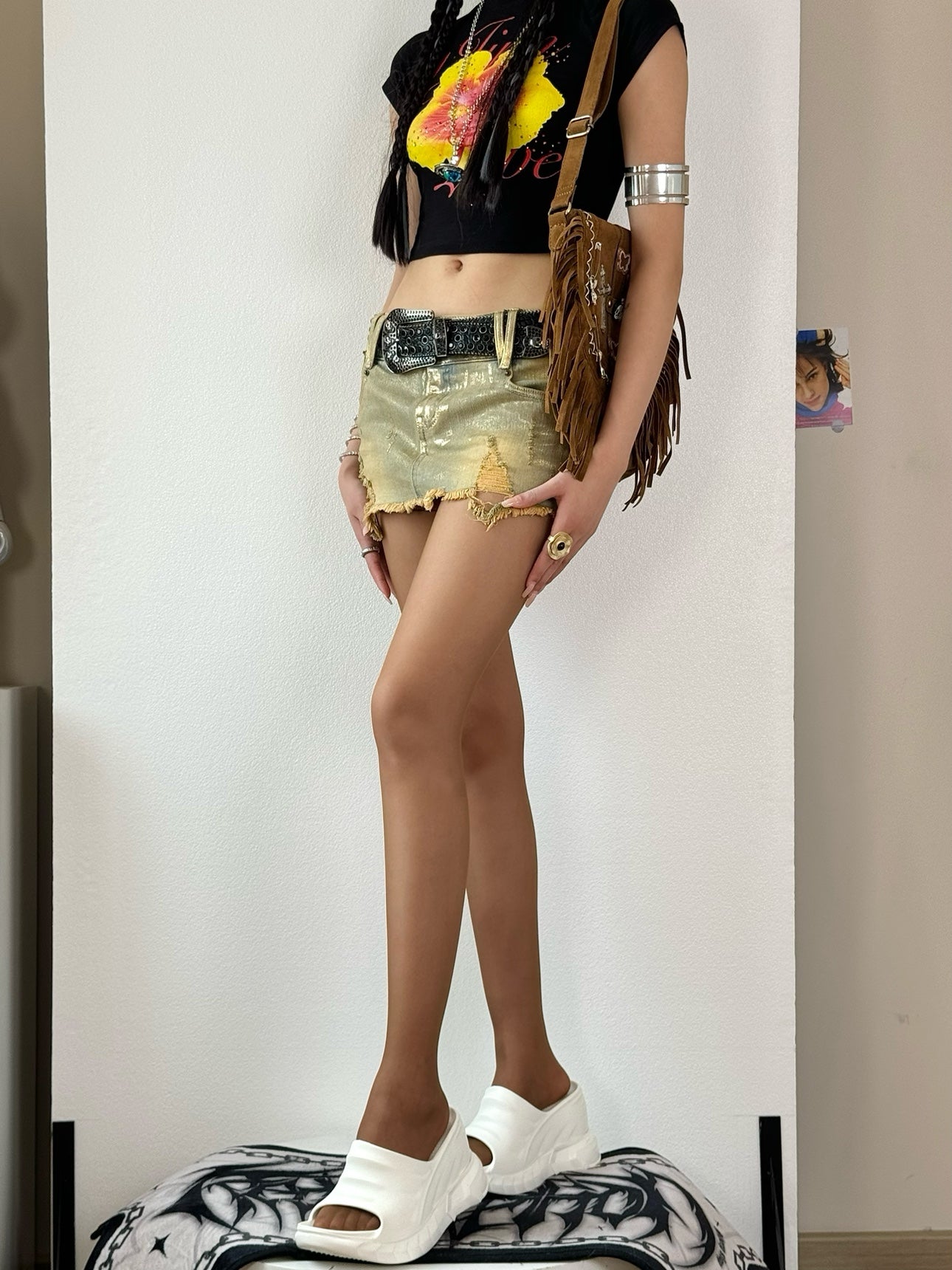 Wasteland Caramel Brown Tights