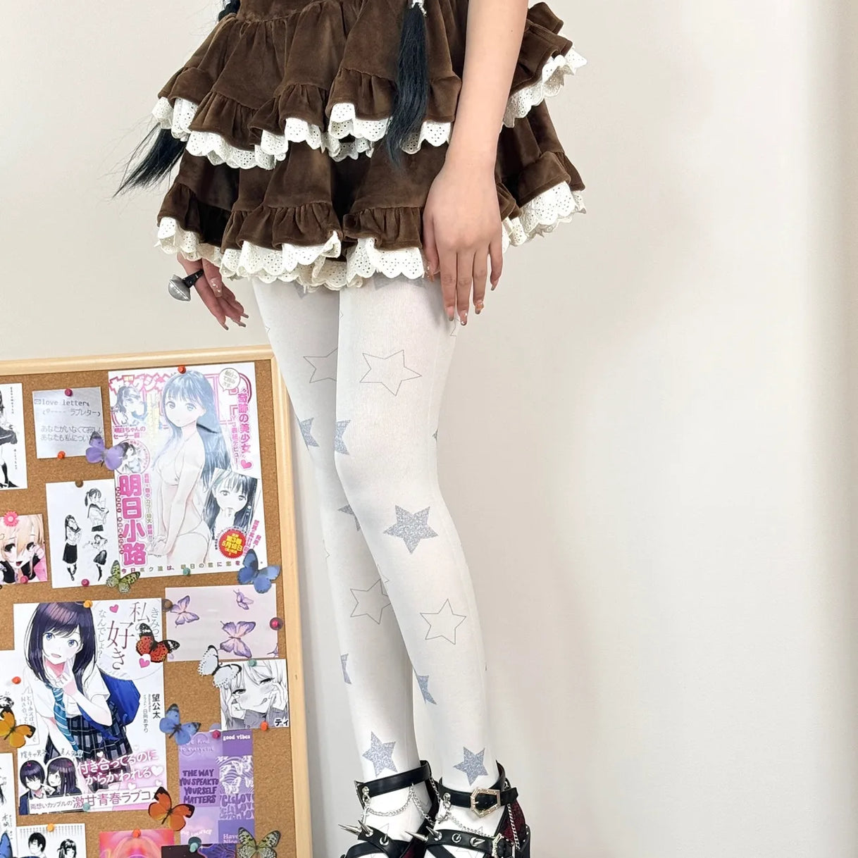 Star Lolita Velvet Tights