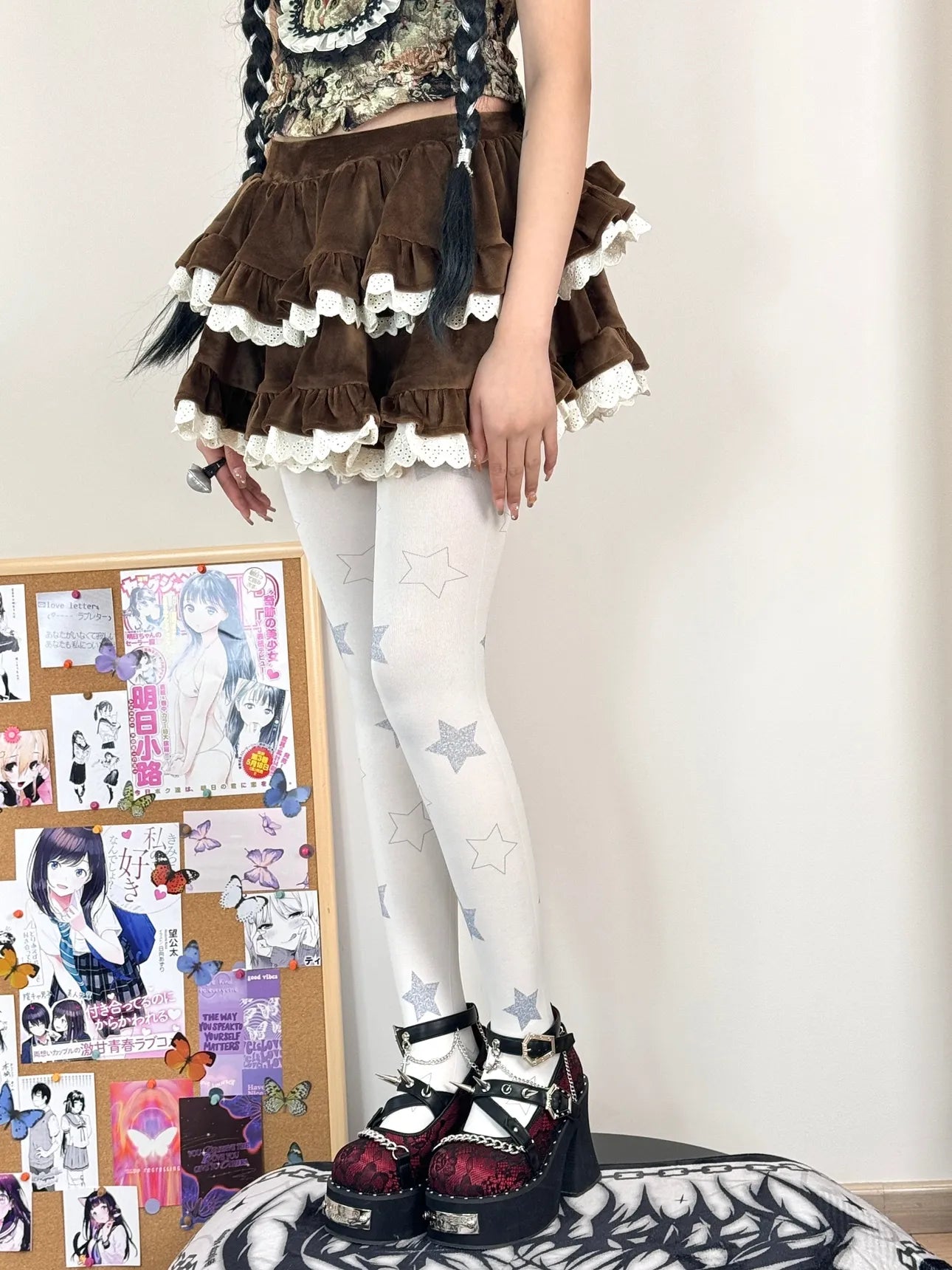 Star Lolita Velvet Tights