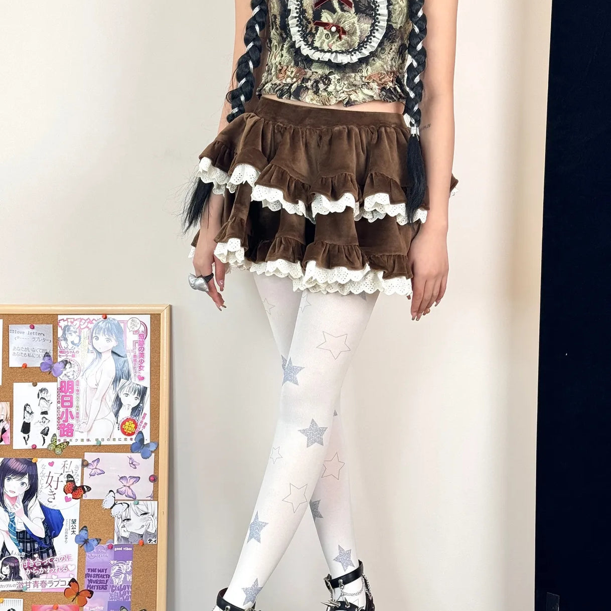 Star Lolita Velvet Tights