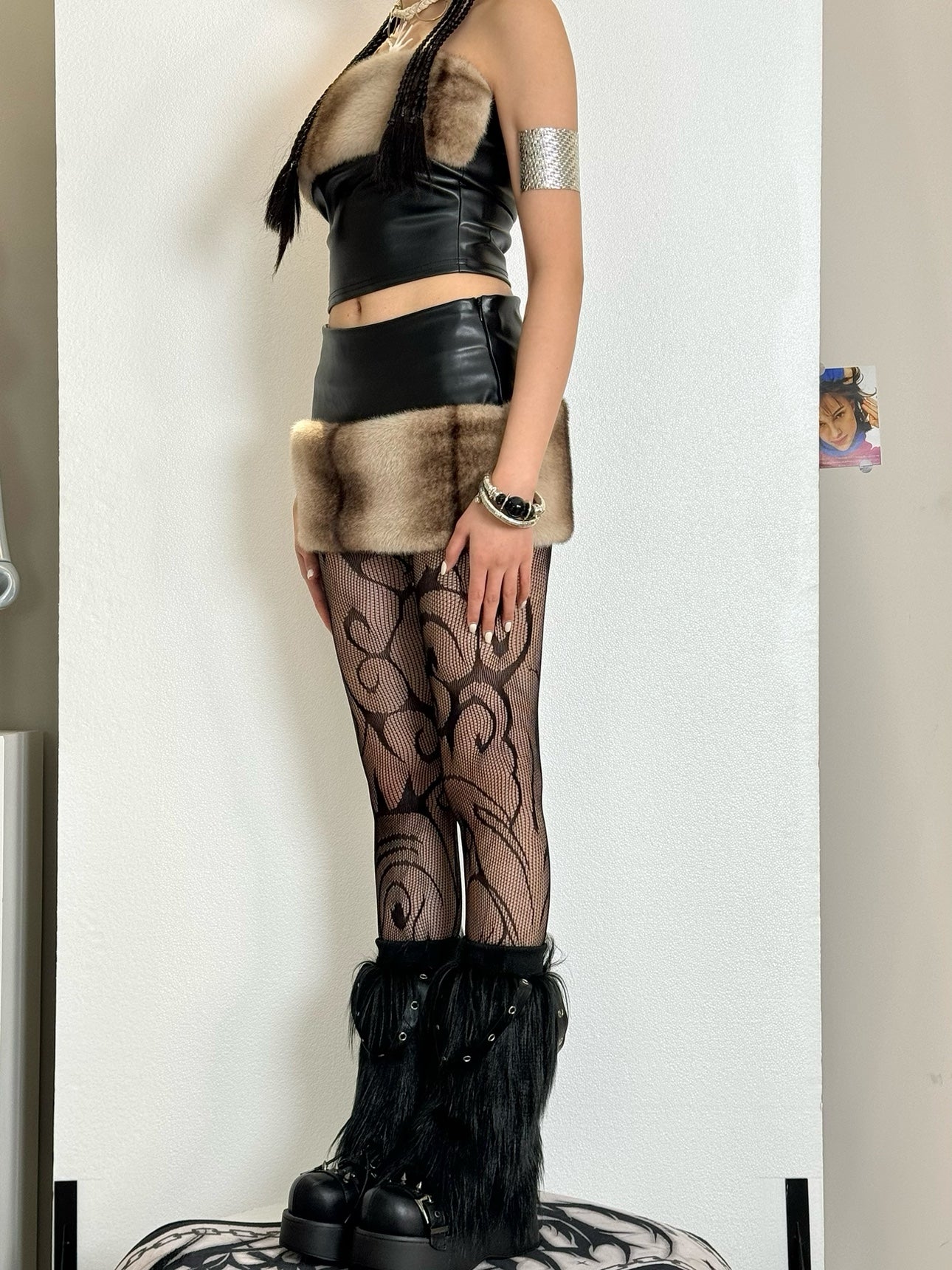 Street-Style Totem Pattern Tights