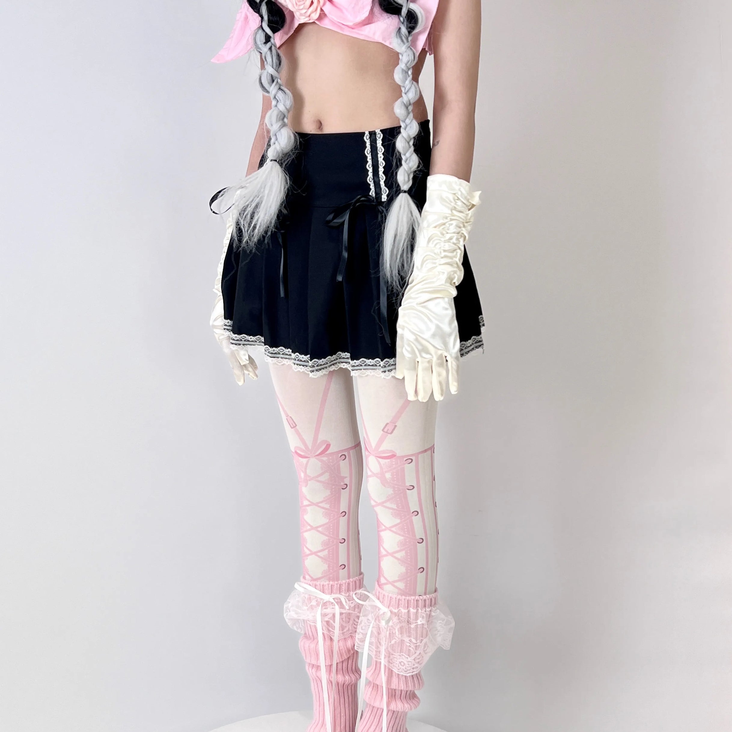 Sweet Lolita Pink Print Pantyhose