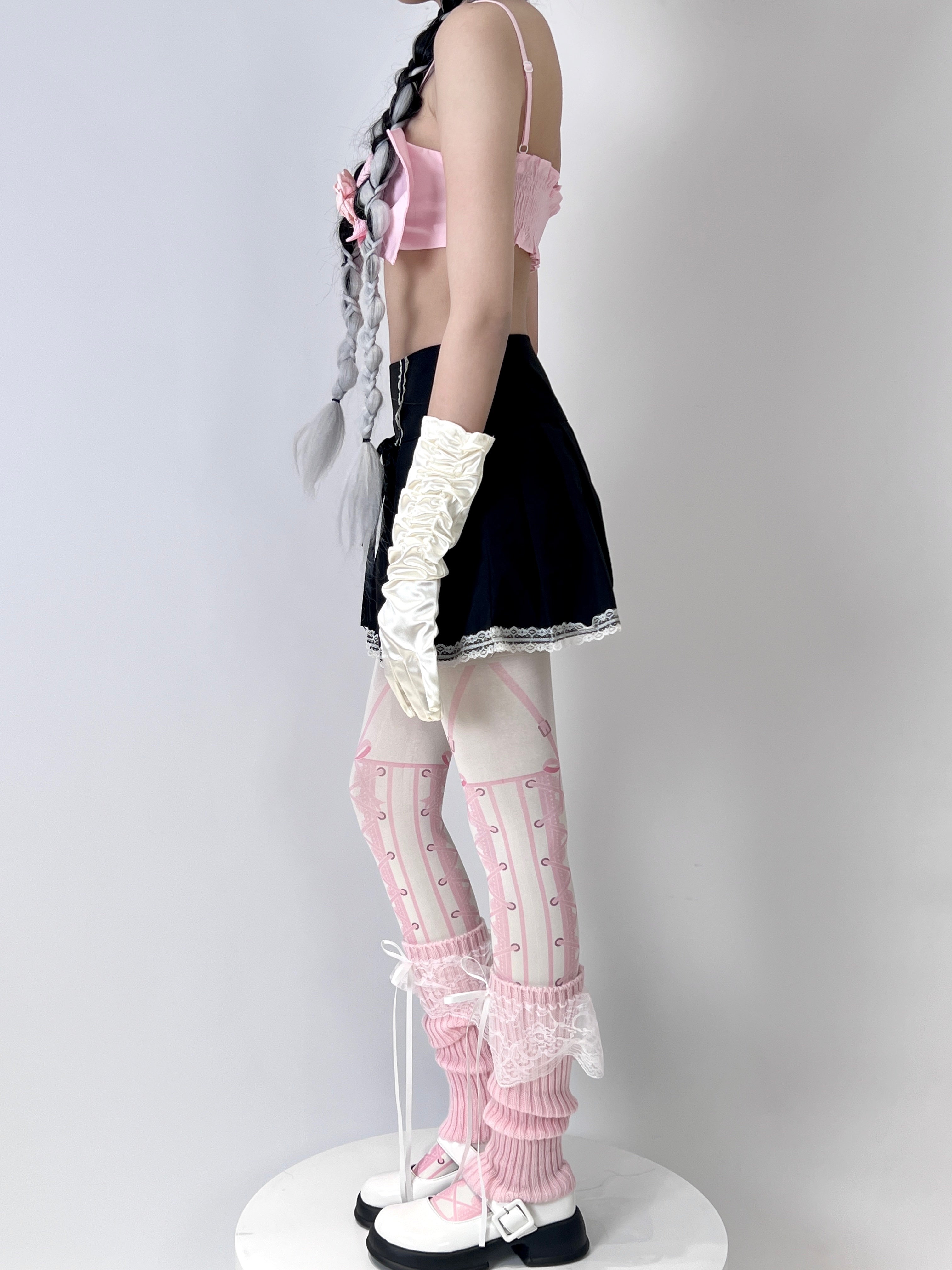 Sweet Lolita Pink Print Pantyhose