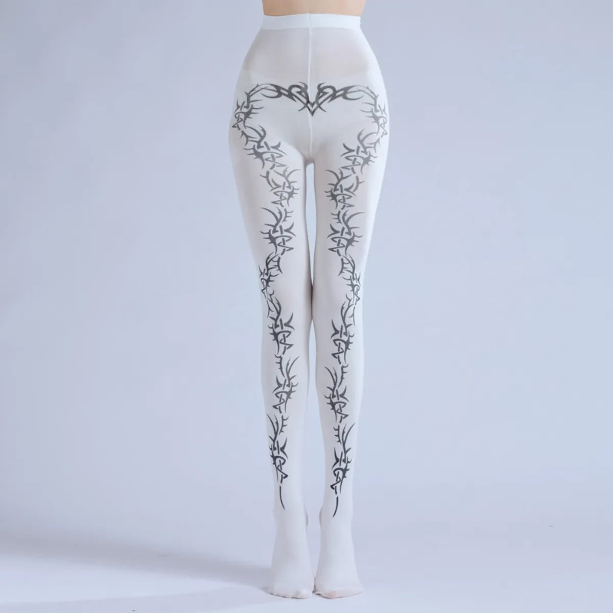 Thorn Fantasy Print Cosplay Tights