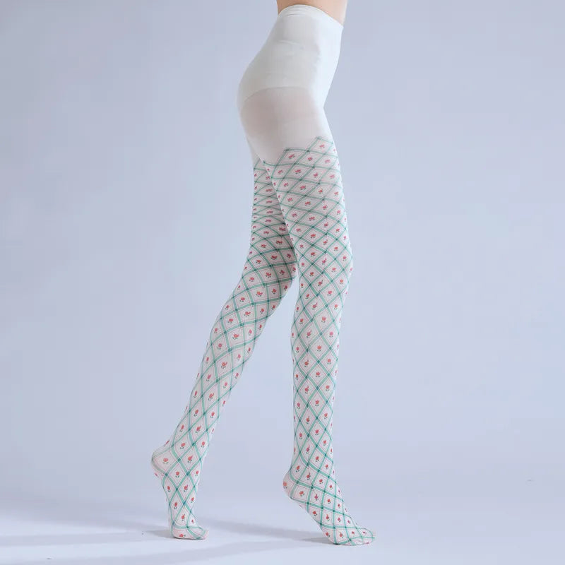 Plaid Print JK Lolita Tights