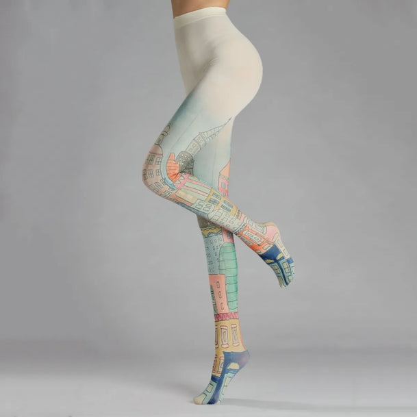 House Art Print Tights