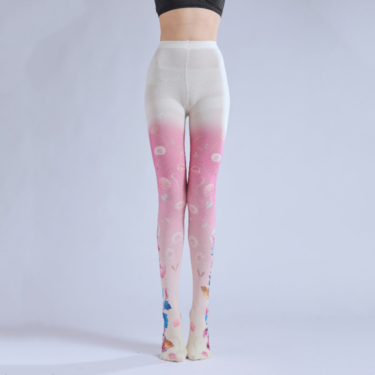 Kawaii Floral Lolita Print Tights