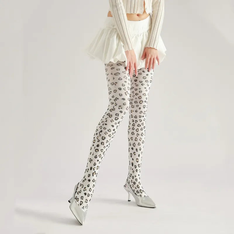 Leopard Print Pantyhose