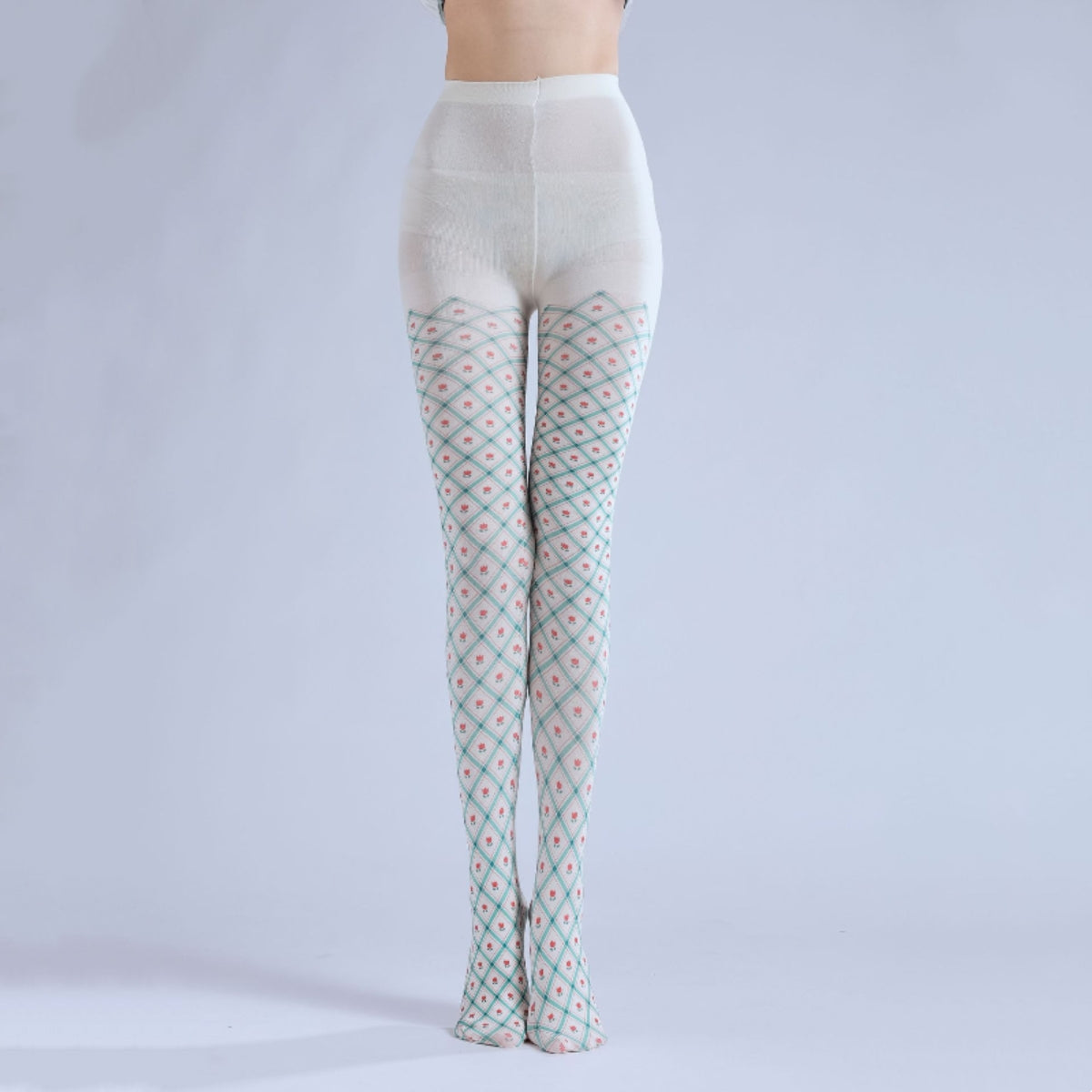 Plaid Print JK Lolita Tights