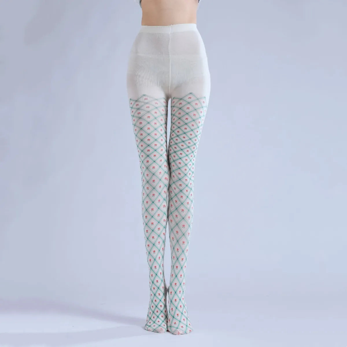 Plaid Print JK Lolita Tights