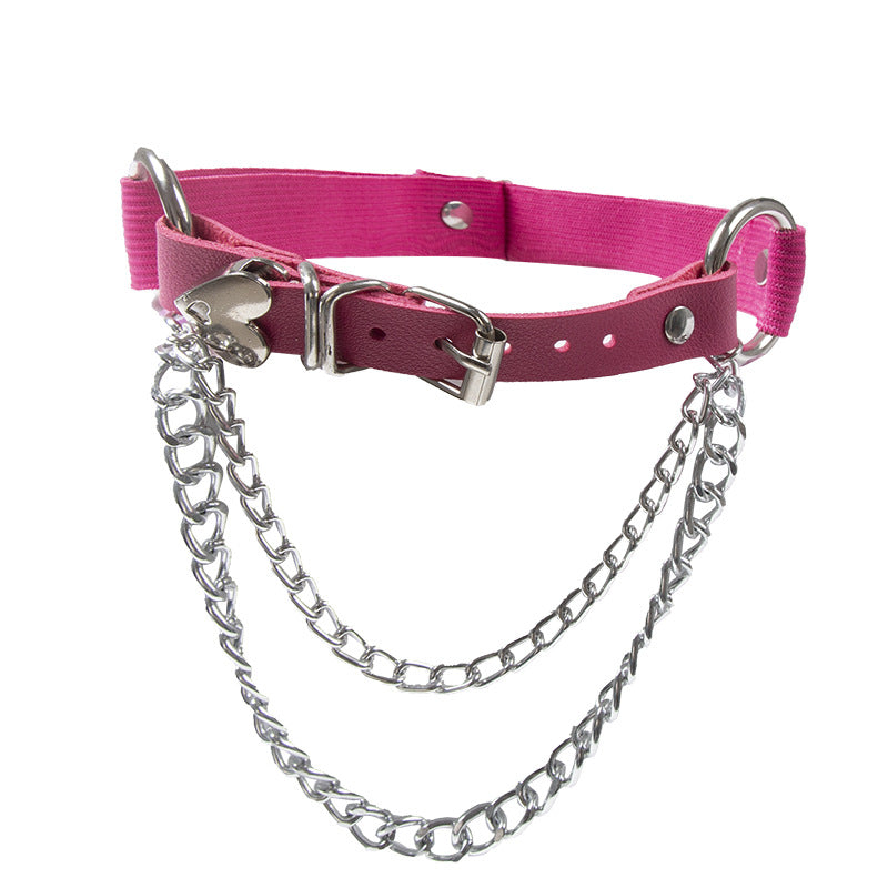 Punk Heart Chain Thigh Garter