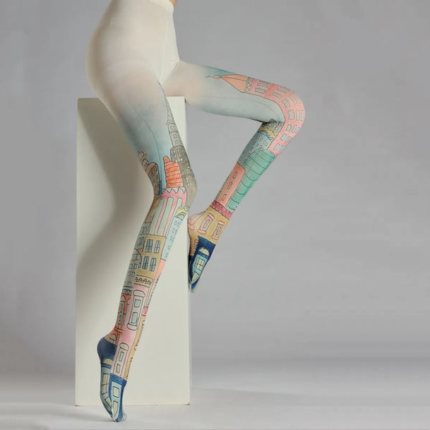House Art Print Tights