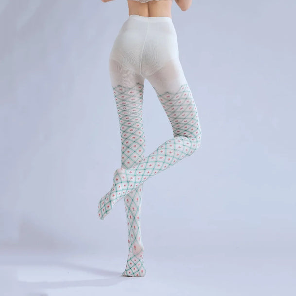 Plaid Print JK Lolita Tights