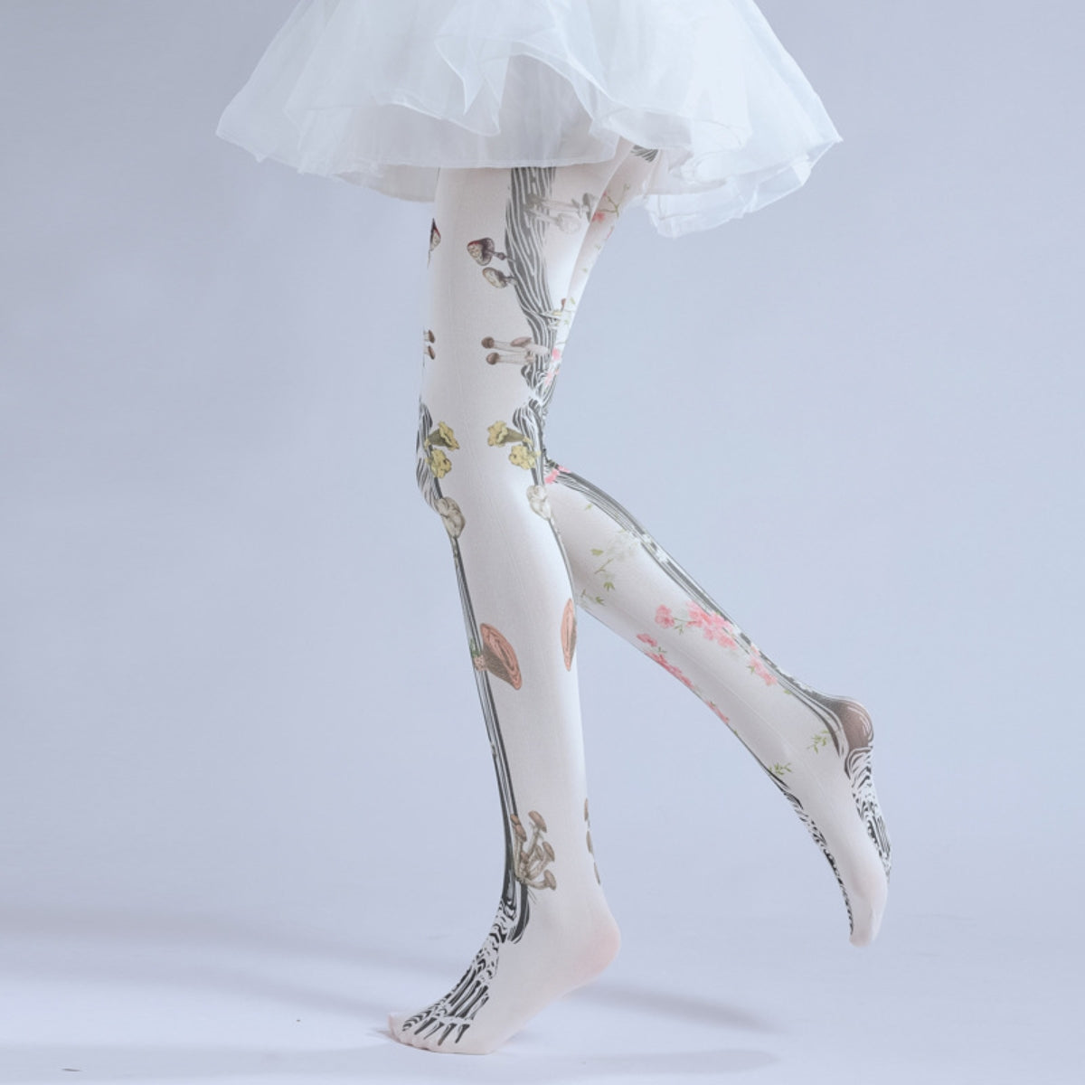 Gothic Skeleton Tattoo Tights