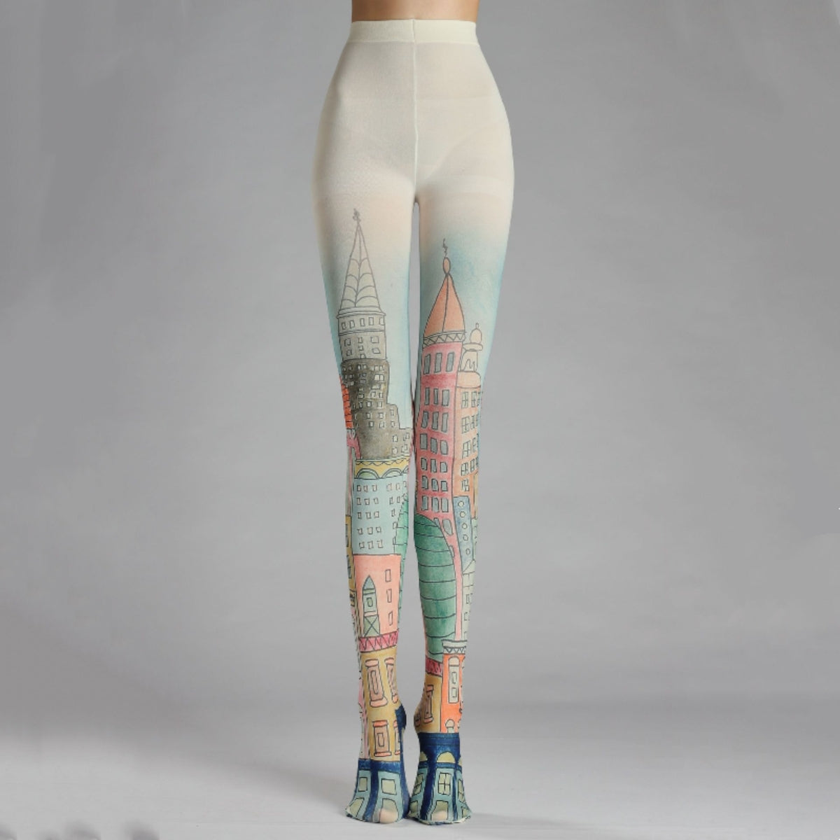House Art Print Tights