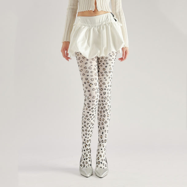 Leopard Print Pantyhose