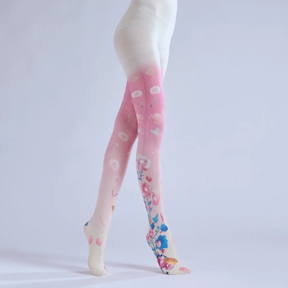 Kawaii Floral Lolita Print Tights