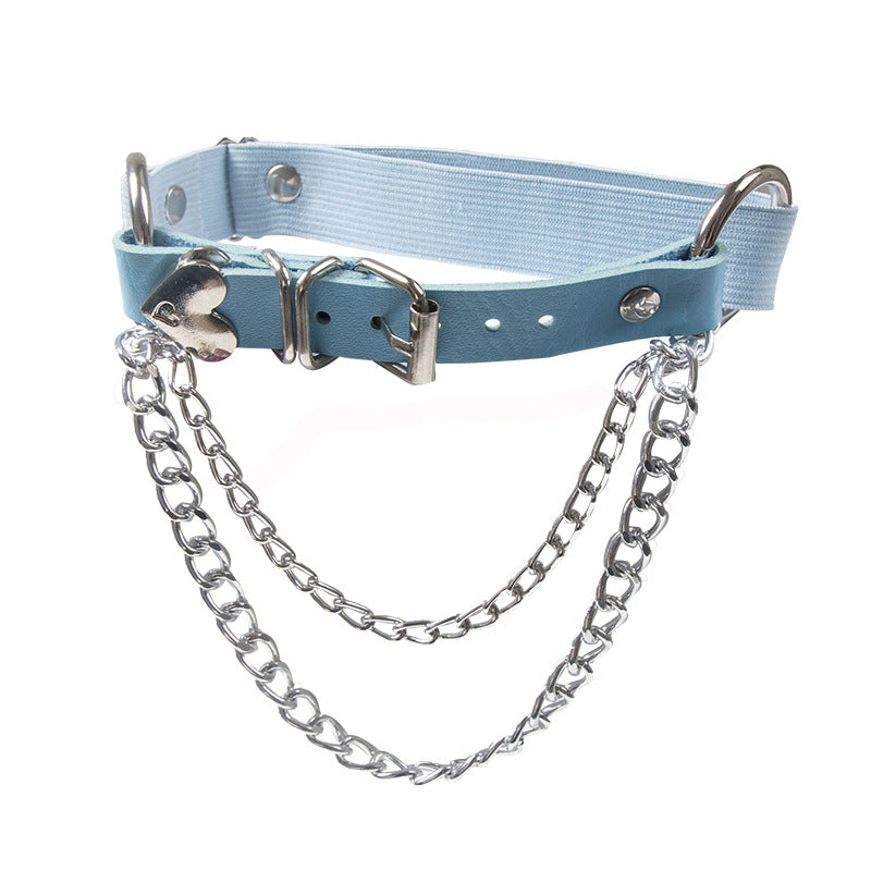 Punk Heart Chain Thigh Garter