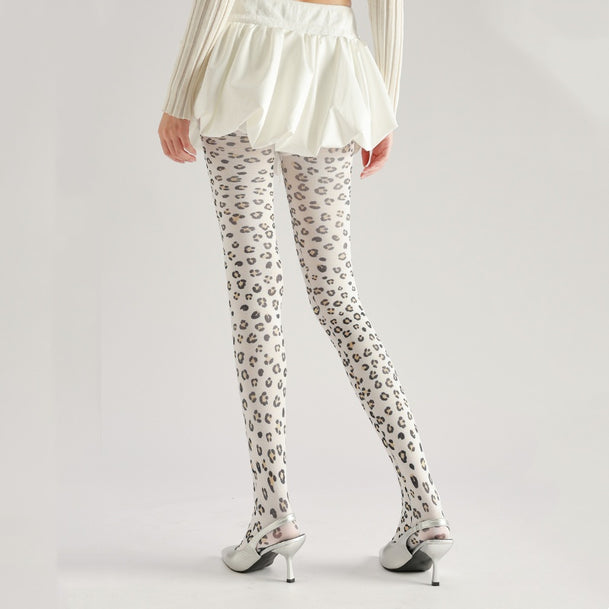 Leopard Print Pantyhose