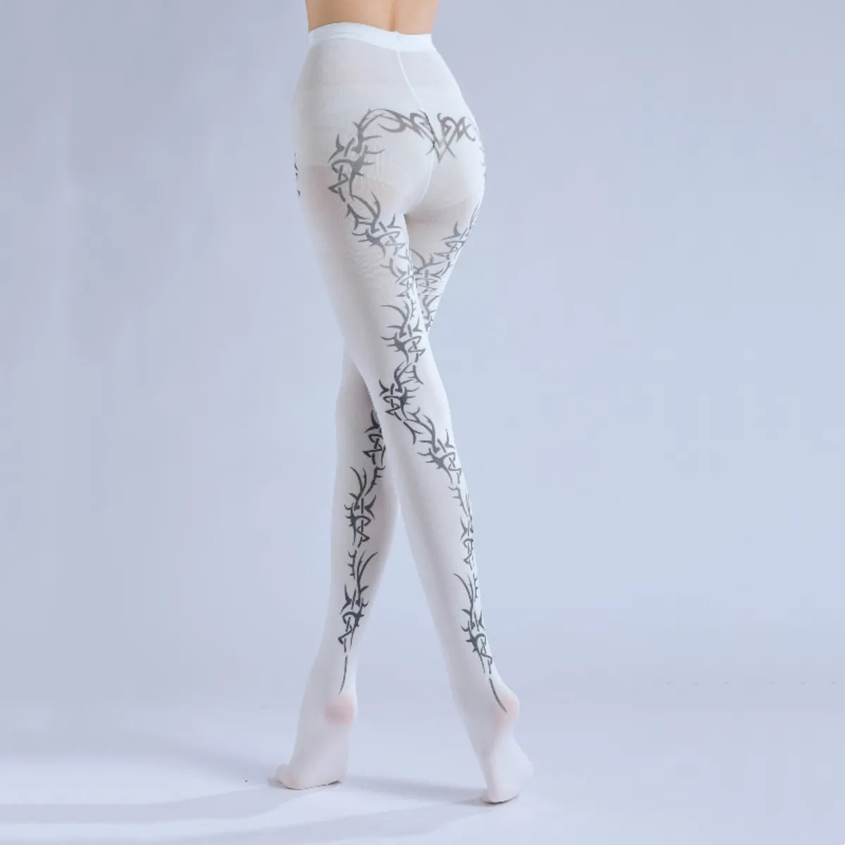 Thorn Fantasy Print Cosplay Tights