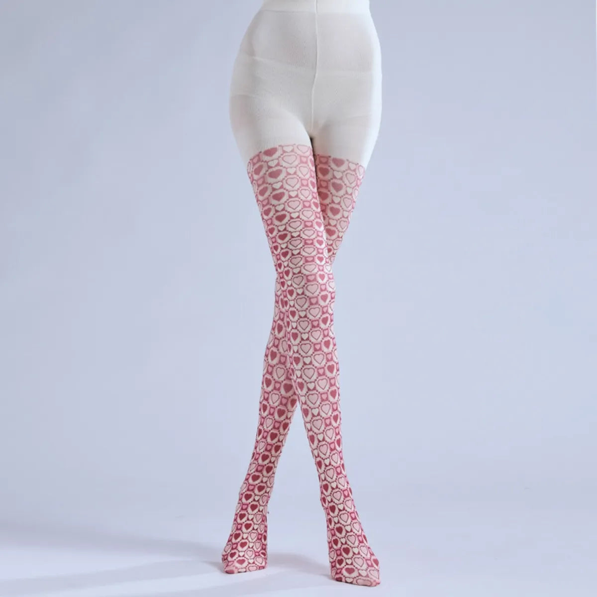 Sweet Heart Print Tights