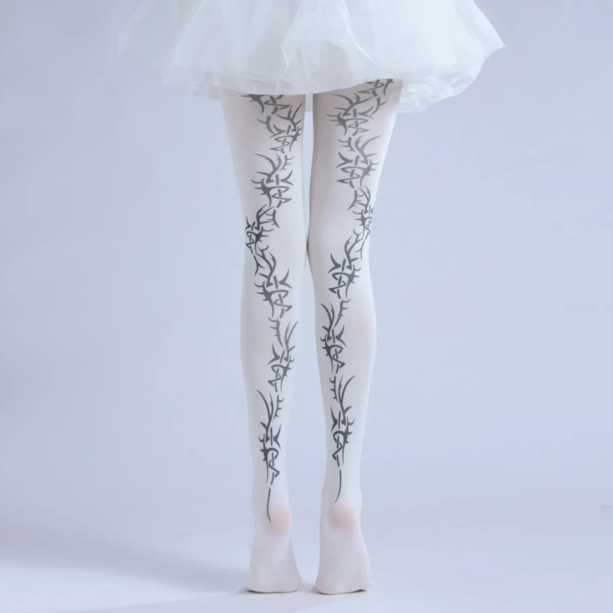 Thorn Fantasy Print Cosplay Tights